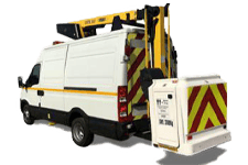 Van Hire Washington - White 3.5T Cherry Picker with 12.5M Reach - Van hire Washington
